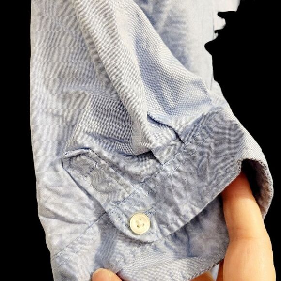 2/$20 Gap Kids Blue Buttons Down Shirt Size: XXL - Picture 6 of 6